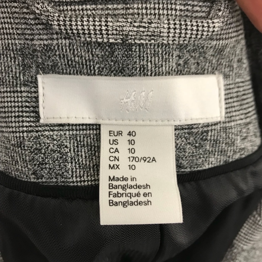 H&M | Checkered Pattern Blazer - image 5